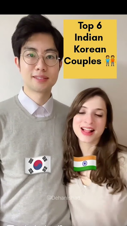 Top 6 Indian Korean Couples 🧑‍🤝‍🧑 #shorts