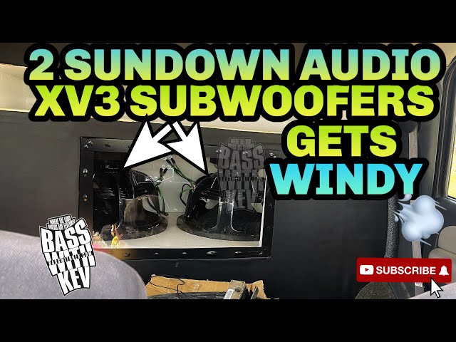 2 SUNDOWN AUDIO XV3 SUBWOOFERS GET WINDY IN HAZEL GREEN ALABAMA