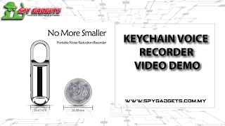 Keychain Voice Recorder Video Demo (2022)