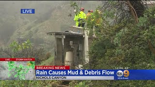 Mudslide Forces Evacuations In Hollywood Hills