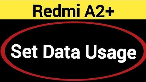 How to set data usage, Redmi A2+ me data limit Kaise lagaen
