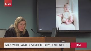 Michigan judge sentences man to 13.5 years in prison for crash that killed baby