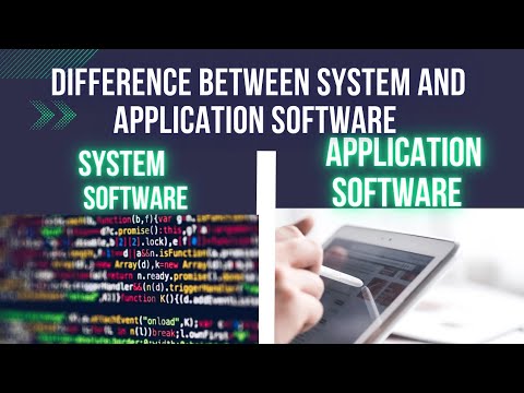 Difference between System Software and Application Software by Sukanya ...