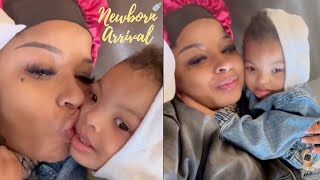 Blueface & Chriseans Son Junior Loves Mommys Kisses
