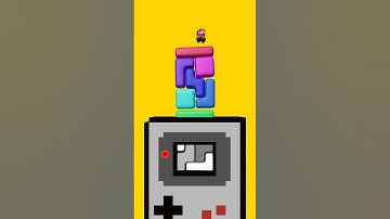 Mario Start Up Softbody Tetris #Shorts