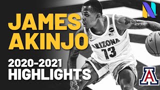 Arizona Wildcats Leading Scorer James Akinjo!! | 2020-2021 Season Highlights