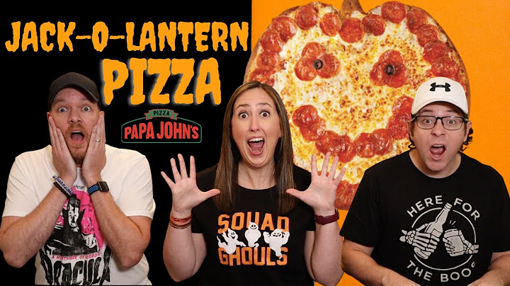 Papa John's JACK-O-LANTERN PIZZA, Special Halloween Review! Is this spooky treat Worth the Trip?