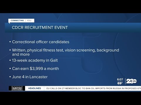 California Department of Corrections and Rehabilitation hosting a recruitment event