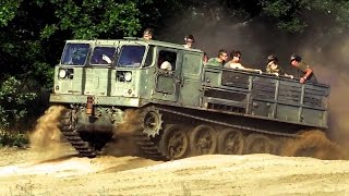 : Russian artillery tractor ATS 59 - offroad ride