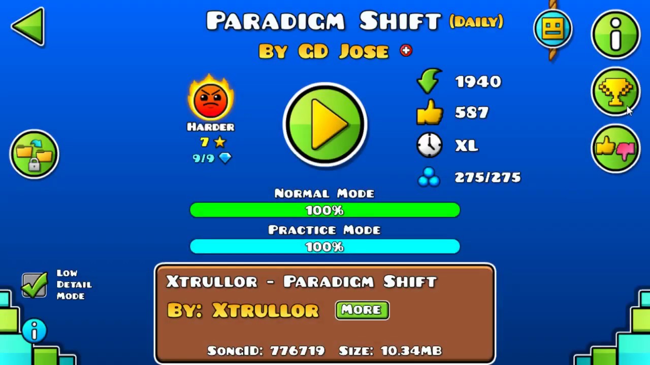 [GD] EPIC LVL! | PARADIGM SHIFT BY GD JOSE (DAILY LEVEL) | GEOMETRY ...