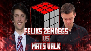 Feliks Zemdegs VS Mats Valk ● 2x2 ● 3x3 ● 4x4 ● 5x5 ● 6x6  ● 3x3 OneHanded