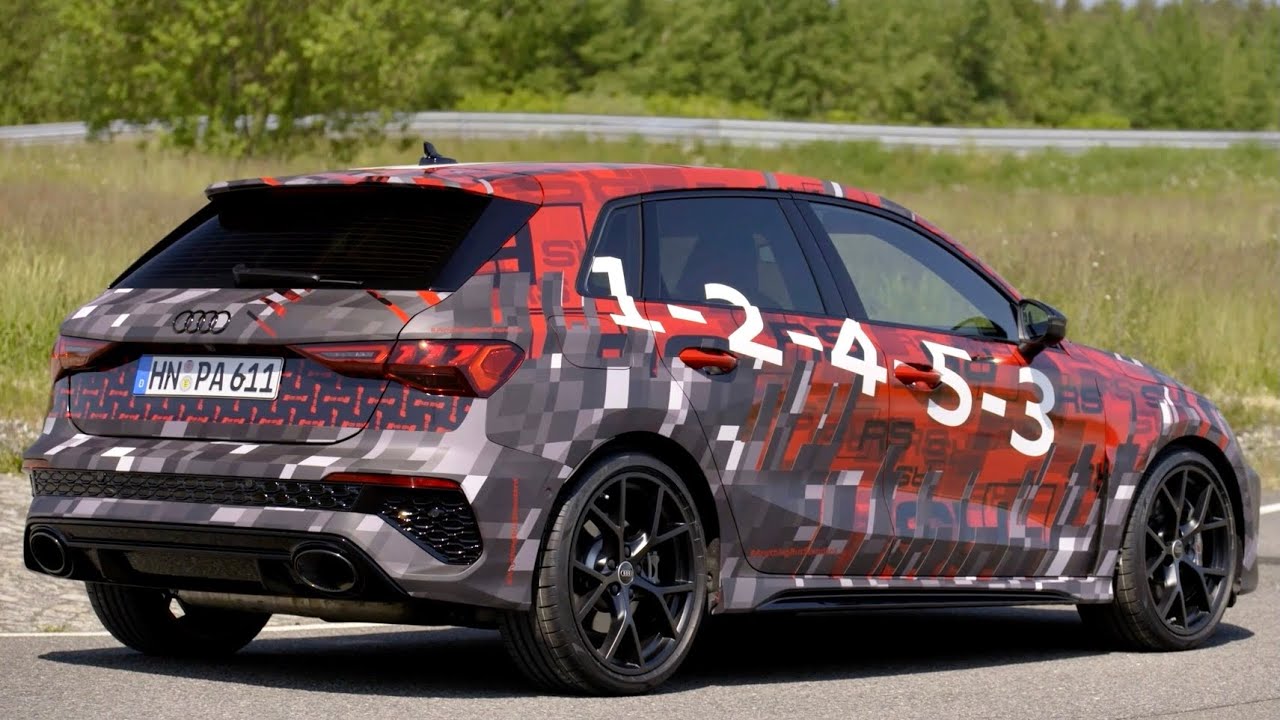 Audi RS3 Sportback 2022 - ПЕРВЫЙ ВЗГЛЯД, детали экстерьера и выхлоп
