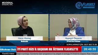 İyi̇ Parti Rize İl Başkanı Av Ayşegül Özyanık Flash53Te