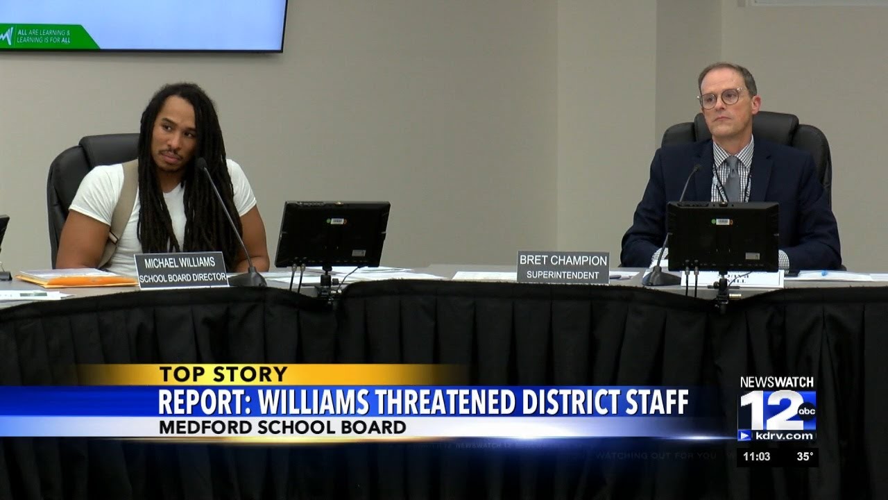 Investigation report finds Medford School Board member Michael Williams threatened District staff