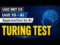 What is Turing Test? (Most Asked AI Question) | UGC NET 2026