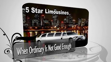 Video Templates For Limousine Companies Video Marketing For Websites, YouTube, Facebook