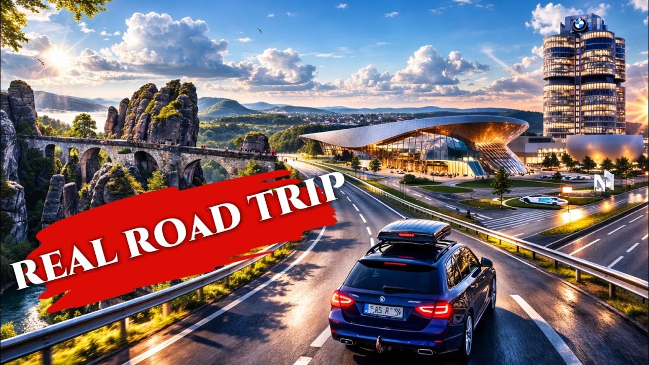 Через Германию на машине: от моста Бастай до музея BMW + 2 РОК концерта