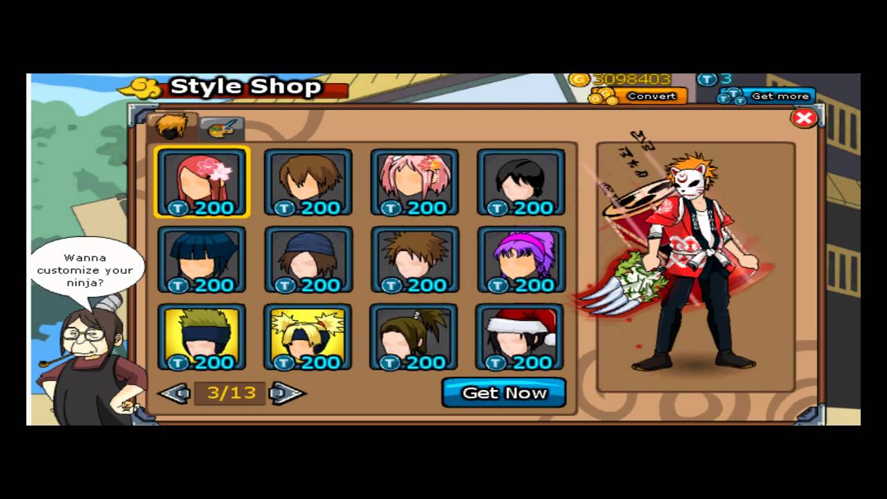 Ninja Saga HairStyle Hack 2012