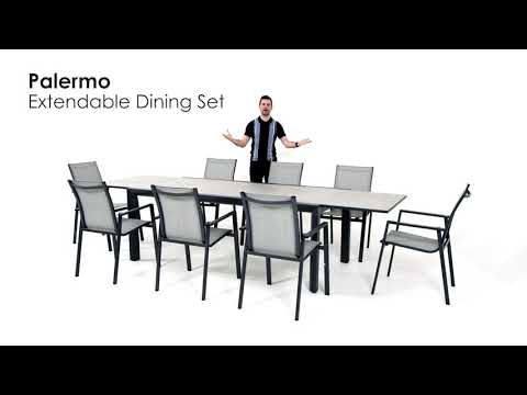 Palermo - Deluxe Extendable Dining Set - 8 Seats | Out & Out