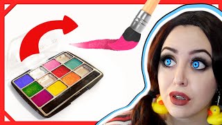 Famous I turned old eyeshadow INTO PAINT Net Worth