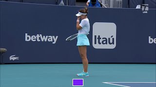 Bianca Andreescu in tears as she can't keep on playing | Miami Open 2021 Final