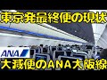 【どんどん縮小の国内線】羽田空港を最後に出発する大阪行きのANA便を利用すると...