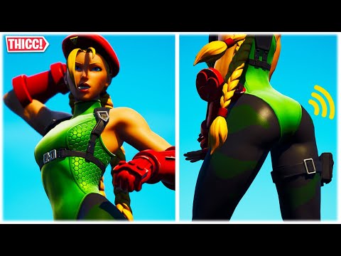 FORTNITE *THICC* STREETFIGHTER SKIN 'CAMMY' SHOWCASED WITH HOT