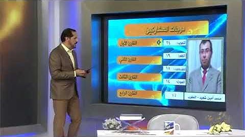 القارئ والمنشد محمد أمين شهيد في مسابقة على  قناة الكوثر