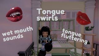 Roblox ASMR  ✨tongue swirling and flutters✨(INTENSE)