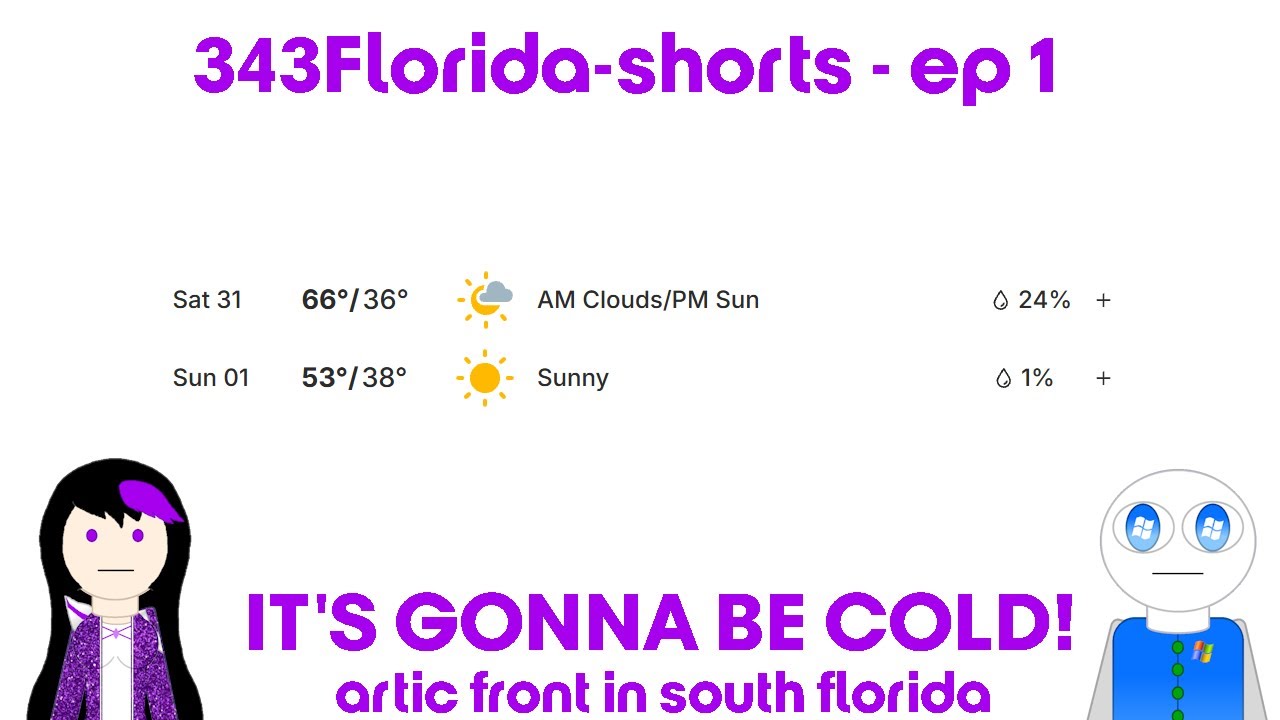 343Florida-shorts episode 1 - It's gonna be cold!
