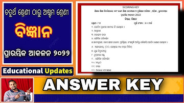 Class 4 To 8 Science Baseline Test Answer key