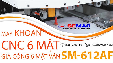Máy khoan 6 mặt cnc I Máy khoan ván công nghiệp 6 mặt SM-612AF