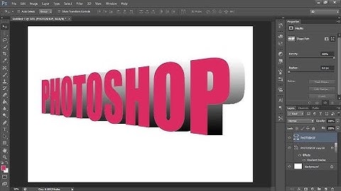 How to Create a Simple 3D Text - Adobe Photoshop - Tutorial