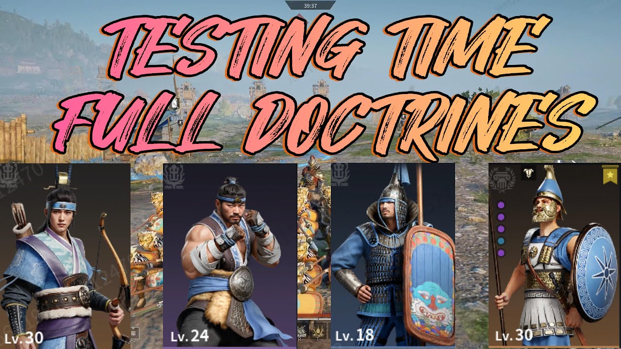 TESTING NEW  SEASONAL UNITS BUT FULLY DOCTRINES NOW+PHALANX