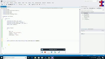 Video - 22 - Inheritance in csharp in tamil