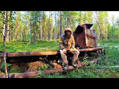 Видео: ГУЛАГ! НОВОЕ! НАШЕЛ СХРОН ЗАКЛЮЧЕННЫХ! ТОННЫ ТРАКОВ, ДВИГАТЕЛЯ, СУМАСШЕДШИЕ САНИ!ЧТО С ТРЕУГОЛЬНИКОМ