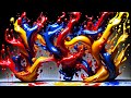 Copyright free 4k background ultra colorful liquid colors screensaver for tv no sound