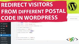 How to Redirect Visitor From Different Postal to Different Page Url using Custom Code in WordPress