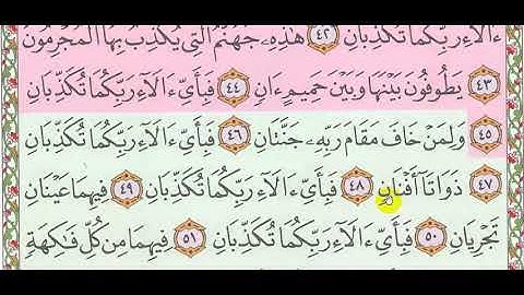 تلاوة سورة الرحمن 41  55   صف 4 2