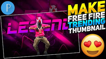 HOW TO MAKE FREE FIRE THUMBNAIL IN PIXELAB ⚡|| FREE FIRE TRENDING THUMBNAIL TUTORIAL 🔥