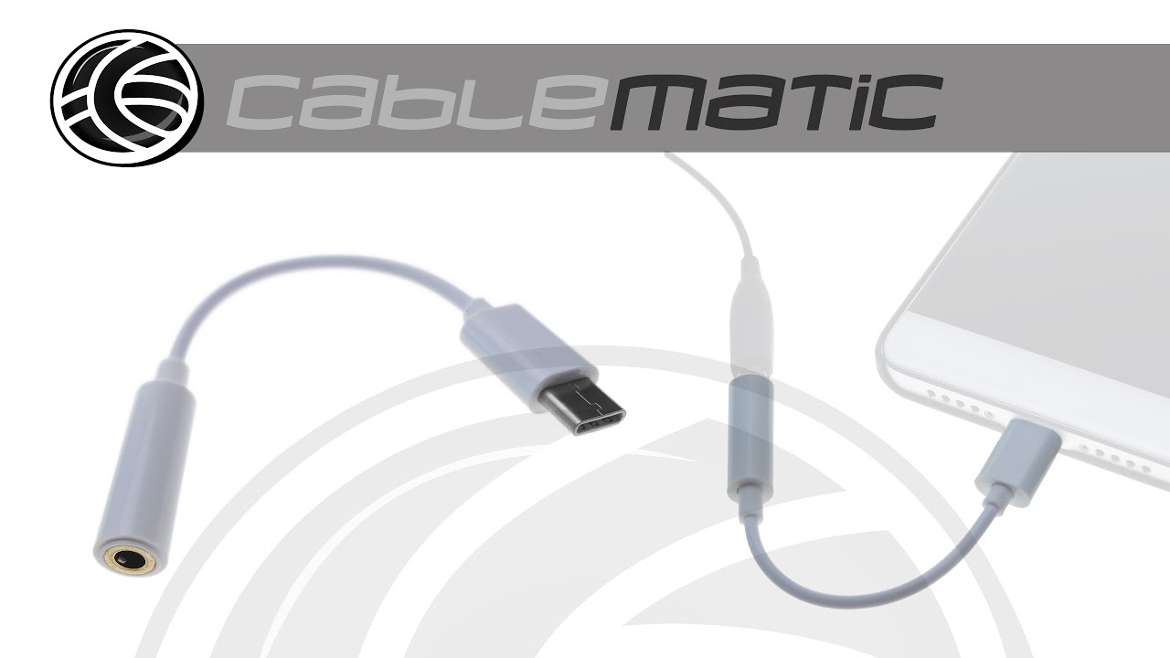 Adaptador USB tipo C a conector hembra para auriculares de 3,5 mm