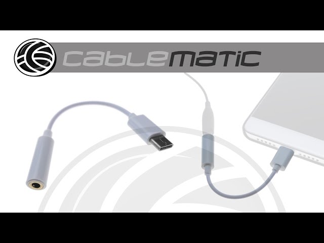 Cable adaptador auriculares USB 2.0 tipo C macho a minijack 3.5mm hembra  12cm - Cablematic