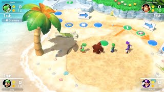 Mario Party Superstars #977 Yoshi's Tropical Island Yoshi vs Donkey Kong vs Luigi vs Waluigi