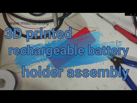 3D Printed Modular Holder System: rechargeable lithium battery case (power bank)