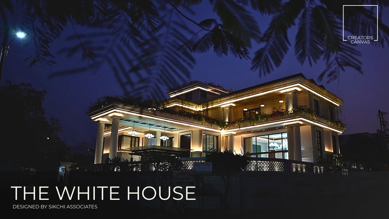 Inside Contemporary White House Inspired Luxury Residence | Architect Sandeep Sikchi