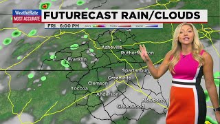 Increasing clouds ahead of late-day showers