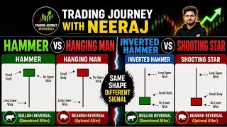 🔥Hammer vs Hanging Man | Inverted Hammer vs Shooting Star for Beginners Traders Candlestick Pattern💯
