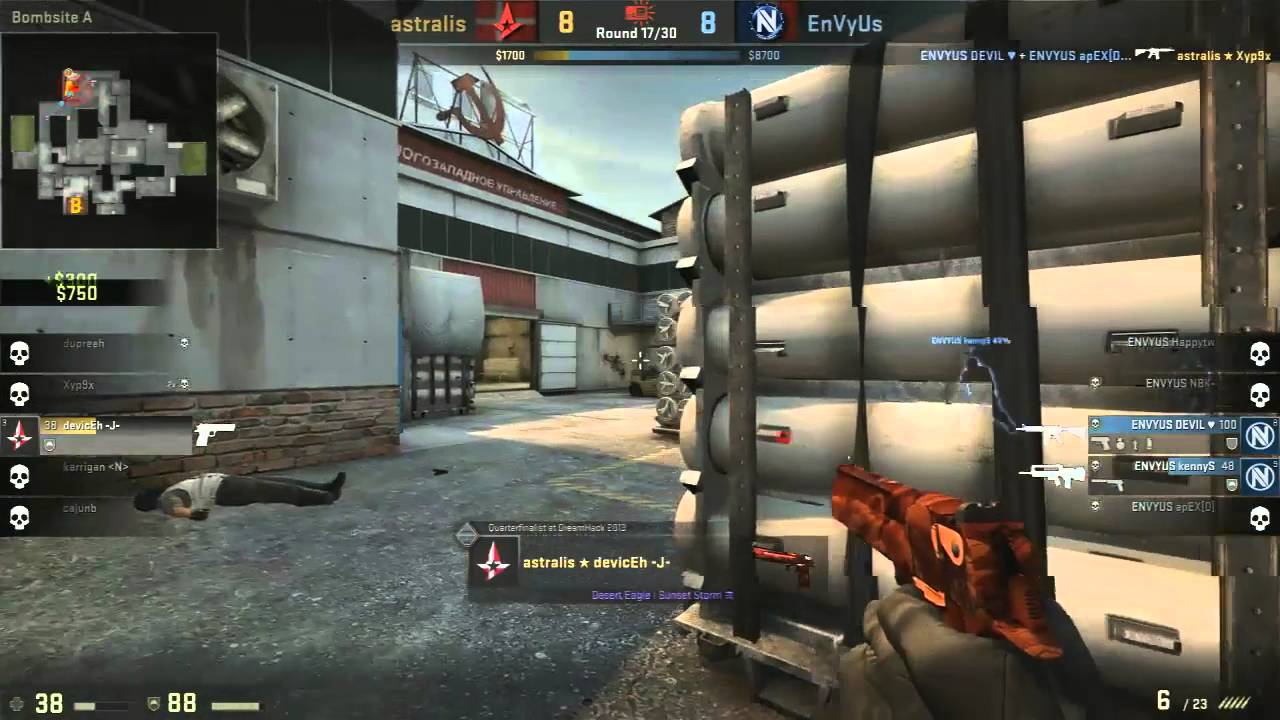CS:GO - Device DEAGLE 1 vs 2 vs Team EnVyUS @ ECS League Season 1