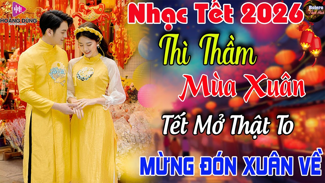 Thì Thầm Mùa Xuân, Thiên Duyên Tiền Định - LK Nhạc Xuân 2026 Phối Mới CỰC HAY, Nhạc Tết MỚI HAY NHẤT