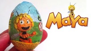 DibusYmas Maya the Bee kinder surprise egg unwrapping easter toy - UnboxingSurpriseEgg